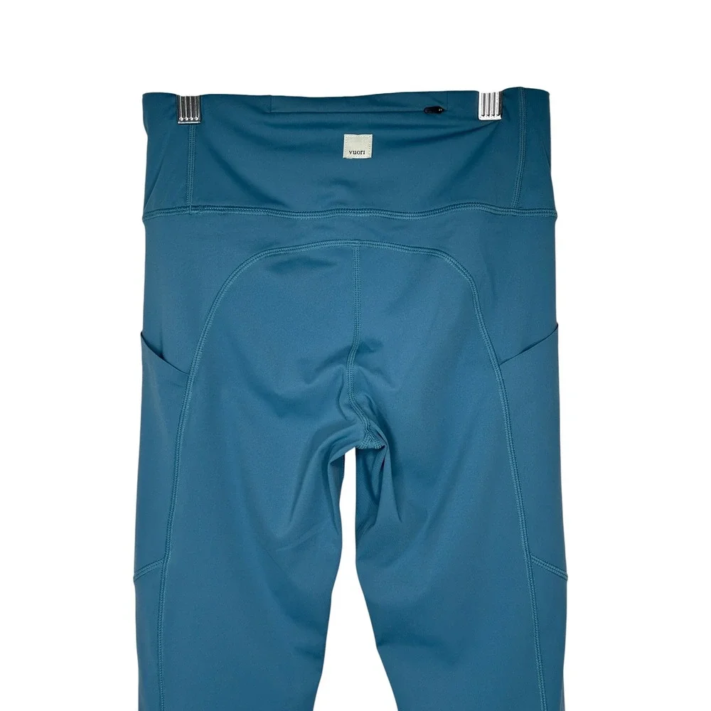 Vuori Stride Pocket Legging XS Teal Blue High Rise 7/8 Activewear VW429